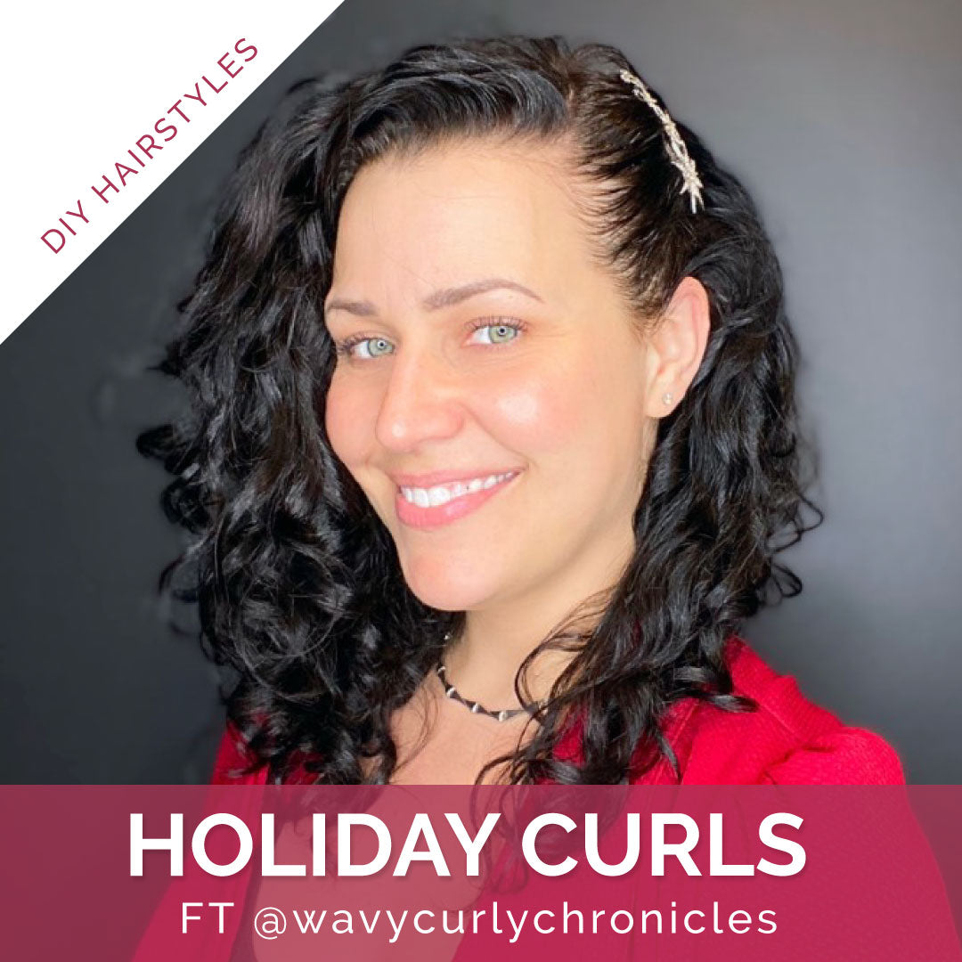 3 Easy & Quick Holiday Hair Styles For Curls!
